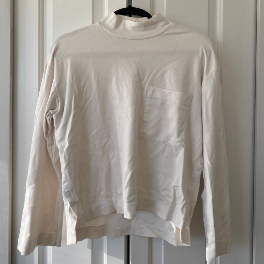 Stateside Off White Mock Neck Sweater Size Xs